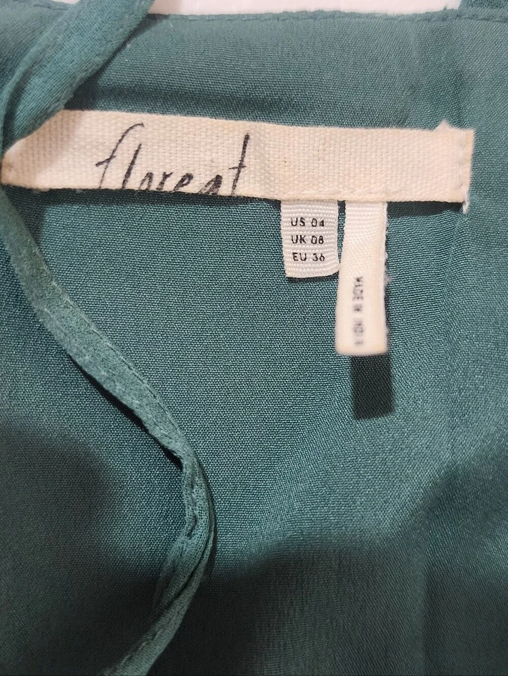 Floreat Teal Sleeveless A-Line Dress - Picture 3 of 4